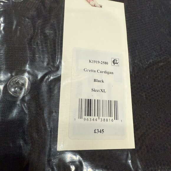 LoveShackFancy | Gretta Knit Bow Cardigan Black | NWT - Picture 13 of 15